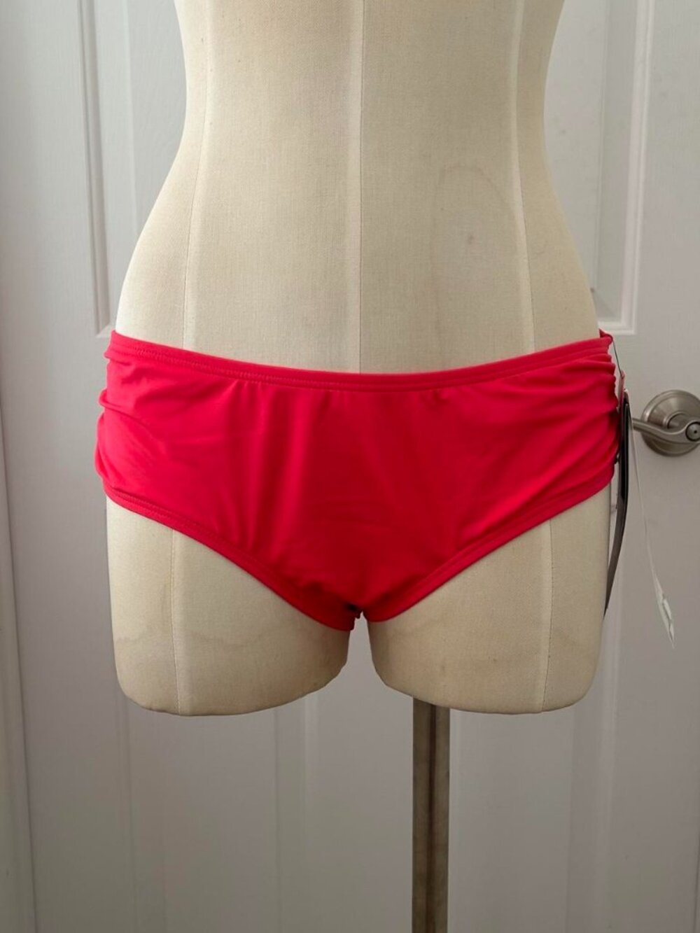 Coco Reef red side shirred bikini bottoms Size L brand new with tags